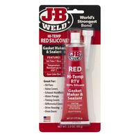 J-B WELD HI TEMP RED SILICONE - GASKET MAKER - TEMP RESISTANT UP TO 650° , 85g