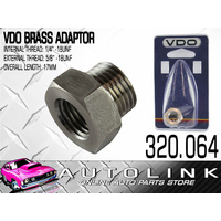 VDO ADAPTOR INT THREAD 1/4" - 18 UNF EXT THREAD 5/8" - 18 UNF - 20mm 