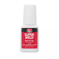 JB WELD 33106 SUPER WELD BRUSH ON INSTANT GLUE ADHESIVE 6g CLEAR 3000 psi