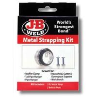 JB WELD 37990 EXHAUST CLAMP METAL STRAPPING KIT INC 5ft STRAP 2 BOLTS & NUTS