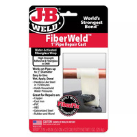JB WELD 38248 FIBER WELD PIPE REPAIR CAST FIBERGLASS WRAP 2.5cm x 121cm