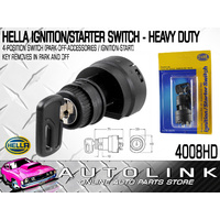 Hella 4008HD Heavy Duty Ignition / Starter Switch 4 Position Plastic Body