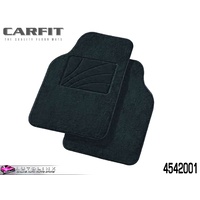 CARFIT PRESTIGE CARPET FLOOR MAT SET - 2 PIECE FRONT BLACK 4542001 