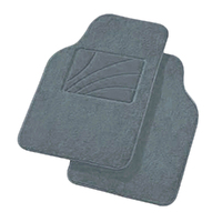 CARFIT PRESTIGE CARPET FLOOR MAT SET - 2 PIECE FRONT GREY 4542005