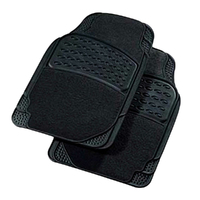 CARFIT MAJESTIC FRONT BLACK CARPET & RUBBER MAT SET - 2 PIECE UNIVERSAL 4578011 
