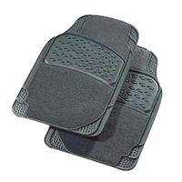 CARFIT MAJESTIC FRONT GREY CARPET & RUBBER MAT SET - 2 PIECE UNIVERSAL 4578015 