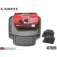CARFIT MAJESTIC REAR GREY CARPET & RUBBER MATS - 2 PIECE UNIVERSAL FIT 4578055