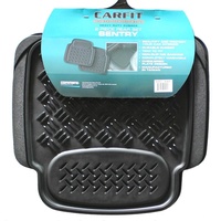 CARFIT 4590021 SENTRY REAR RUBBER CAR MATS BLACK - 2 PIECE SET UNIVERSAL