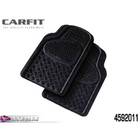 CARFIT SENTRY FRONT RUBBER MAT SET BLACK - 2 PIECE UNIVERSAL FIT 4592011 