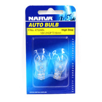 Narva 47526BL Wedge Globes 12V - 16W Base T15mm Twin Pack - Pair