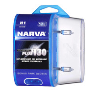 Narva 48540BL2 H1 Halogen Head Light Globes Platinum Plus 130 12V 55W Twin Pack
