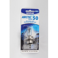 Narva 48677BL H4 Head Light Globe 12V 60/55W Arctic Blue Plus 50% More Light