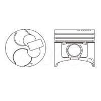 Nason 4DP2039-STD Piston & Pin Set for Mitsubishi 4M40T Turbo Diesel