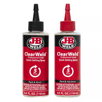 JB Weld 50240H Clear Weld Professional 5 Min Steel Reinforced Epoxy - 3900 PSI