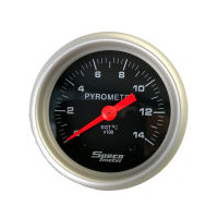 Speco 525-00-B Black Face 2" EGT Exhaust Pyrometer Gauge Kit 1-1400c Celsius
