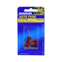 Narva 52710bBLRed Mini Blade Car Fuse Pack 10A - 5 Fuses 