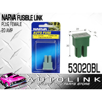 NARVA 53020BL FUSIBLE LINK - BLUE FEMALE PLUG 20 AMP