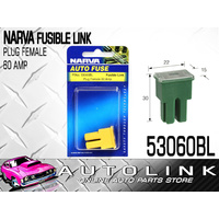 NARVA 53060BL FUSIBLE LINK FUSE FEMALE PLUG 60A TAN YELLOW COLOUR PUSH IN