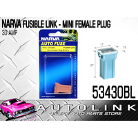 Narva 53430BL Fusible Link Pink Female Plug in Mini Type 30A x1