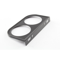 Speco Double Gauge Mounting Panel for 2″ Gauges - Black 541-02