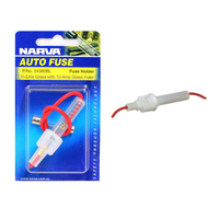 Narva 54380BL Plastic in Line Glass Fuse Holder With 10 Amp Fuse x 1