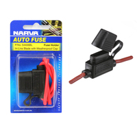 Narva In-Line Standard ATS Blade Fuse Holder with Weatherproof Cap 30 Amp Rated