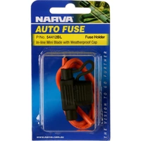 Narva In-line Mini Blade Fuse Holder with Weatherproof Cap - 30 Amp Rated