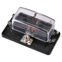 Narva 4 Way Fuse Box with LED Fault Indicators Single Power in Terminal 54428BL 