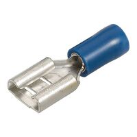 NARVA 56037BL CRIMP TERMINALS FEMALE BLADE INSULATED BLUE 4mm WIRE 8mm TAB