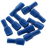 Narva 56044BL Crimp Terminals Female Blade Insulated Blue 4mm Wire 6.3mm Tab
