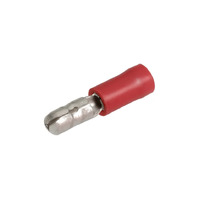 Narva 56046BL Crimp Terminals Male Bullet Insulated Red 2.5-3mm Wire 4mm Tab
