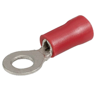 Narva Crimp Terminals Ring Eyelet Insulated Red 2.5-3mm Wire 4.3mm Hole Qty 25
