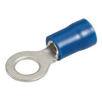 Narva 56078BL Crimp Terminals Ring Eye Let Insulated Blue 4mm Wire 5mm Hole x25