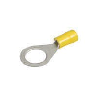 Narva Crimp Terminals Ring Eyelet Insulated Yellow 5-6mm Wire 13mm Hole Qty 12