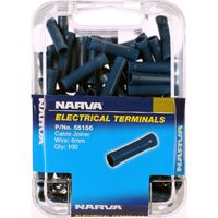 Narva 56156 Crimp Terminals Cable Joiner Insulated - Wire 4mm Blue Qty 100 