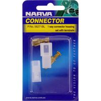 NARVA 56271BL 1 WAY CONNECTOR HOUSING WITH TERMINALS AMPERAGE RATING 20A