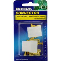 NARVA 56274BL 4 WAY CONNECTOR HOUSING WITH TERMINALS AMPERAGE RATING 20A