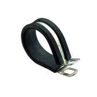 NARVA 56482 PIPE CABLE SUPPORT CLAMPS 16mm STEEL P CLAMP UV RUBBER COVER x1