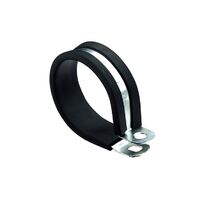NARVA 56490 PIPE CABLE SUPPORT CLAMP 50mm STEEL P CLAMP UV RUBBER COVER x1