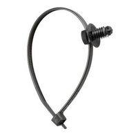 NARVA 56800 BLACK CABLE TIES WITH FIR TREE MOUNT 4.8 x 200mm - 25 PACK