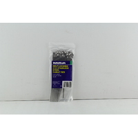 NARVA 56822 MARINE STAINLESS STEEL SELF LOCKING CABLE TIES 4.6mm x 201mm x50
