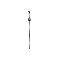 NARVA 56900 BLACK CABLE TIES WITH FIR TREE MOUNT 4.8mm x 200mm - 100 PACK