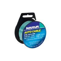 NARVA 5814-4GN SINGLE CORE CABLE GREEN 4mm DIA 4 METRE ROLL - 15 AMP RATED