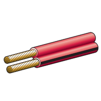 Narva Twin Core Cable Red / Black Trace 3mm 10 Amp Sold per Metre