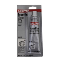 Loctite 59530 Super Flex Clear Hi Temp RTV Silicone 85g Tube Up to 316c or 600f