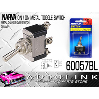 Narva On/On Metal Change Over Toggle Switch 20 Amp 12 Volt Mount Dia: 12.5mm
