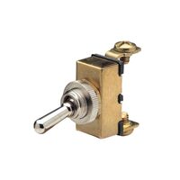 Narva 60062BL Off On Marine Toggle Switch Brass Construction 20 Amp 12 Volt