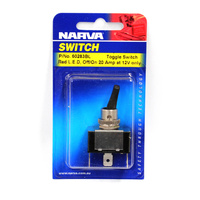 NARVA 60283BL OFF / ON HEAVY DUTY TOGGLE SWITCH 20 AMP 12V WITH RED LED LIGHT 