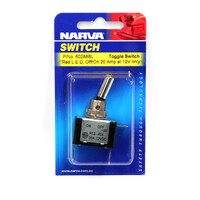 NARVA 60288BL OFF ON TOGGLE SWITCH WITH RED LED 20 AMP 12 VOLT MOUNT HOLE 12mm