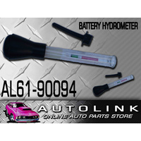 BATTERY HYDROMETER GLASS TUBE BOTH TEMPERATURE AND FLOAT CALIBRATED READINGS x1